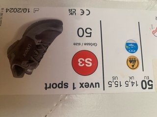 Botas de seguridad Uvex Talla 50 Negras