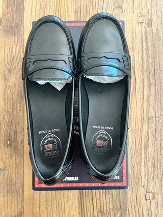 Mocasin escolar niña ZGirls negro talla 38.