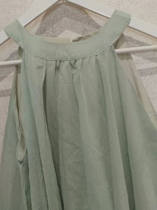 Vestido aguamarina talla única en diferentes capas