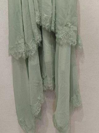 Vestido aguamarina talla única en diferentes capas