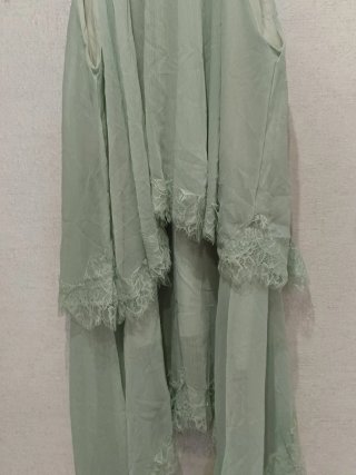Vestido aguamarina talla única en diferentes capas