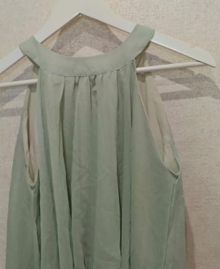 Vestido aguamarina talla única en diferentes capas
