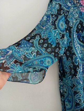 Túnica estampada paisley