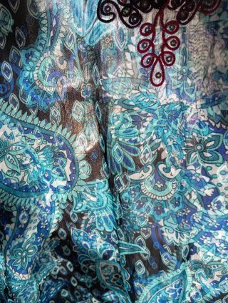 Túnica estampada paisley