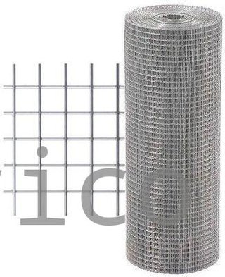 Malla Electrosoldada Galvanizada - 102x51 mm - 2,7 mm - 1x25 m