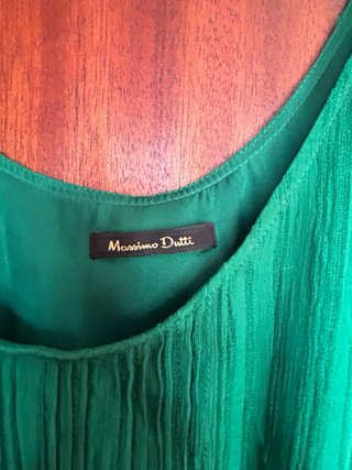 Vestido verde Massimo Dutti Talla 40