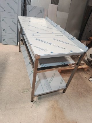 MESA ACERO INOXIDABLE CON CAJÓN MIRA MI PERFIL