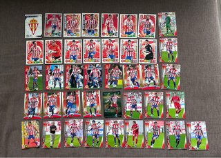 Cartas Adrenalyn Panini y DQGC Sporting Gijón