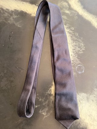 Cravatta seta lunga 1,45 dolce gabbana nera