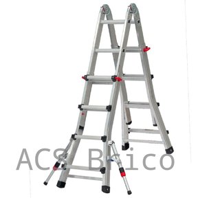Escalera Telescópica Aluminio 5+5 Peldaños Teleflex