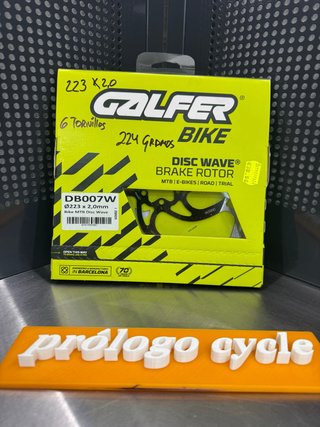 Disco Freno Galfer 223x2.0 6 Tornillos DB007W