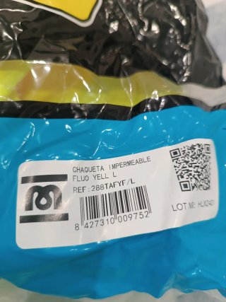 Chaqueta impermeable alta visibilidad