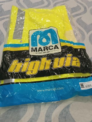 Chaqueta impermeable alta visibilidad