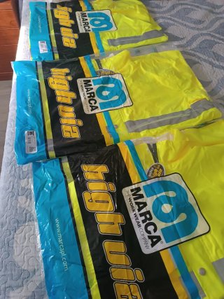 Chaqueta impermeable alta visibilidad