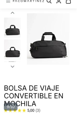 Bolsa Paco Martínez Negra Nueva