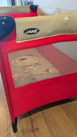 Cuna de viaje Jane 2 niveles, con ruedas