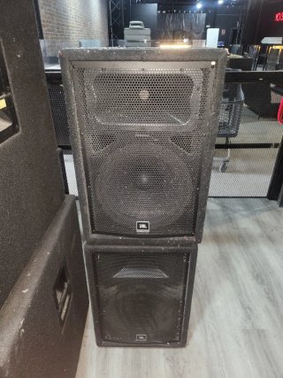 Conjunto de altavoces pasivos negros