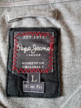 Camiseta Pepe Jeans London manga larga gris