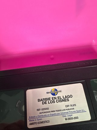 Cinta VHS Barbie: El lago de los cisnes