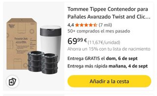 Contenedor de pañales Tommee Tippee Twist & Click
