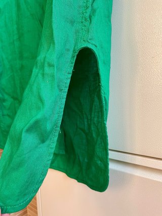Vestido largo verde Zara