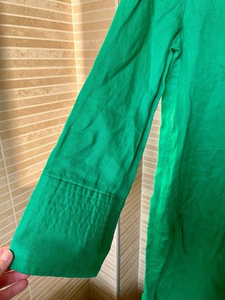 Vestido largo verde Zara