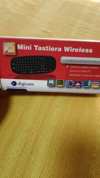 Mini Tastiera Wireless Digicom Nera