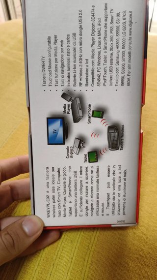Mini Tastiera Wireless Digicom Nera