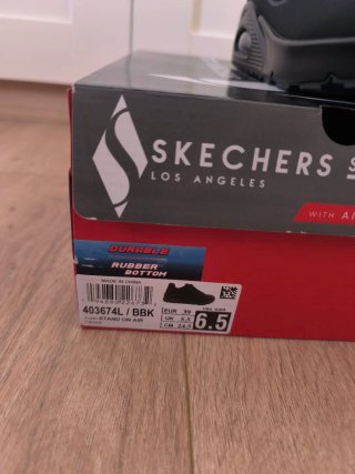 Zapatillas Skechers Street Mujer Negras Talla 39