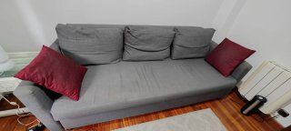 Sofá Cama Gris 3 Plazas