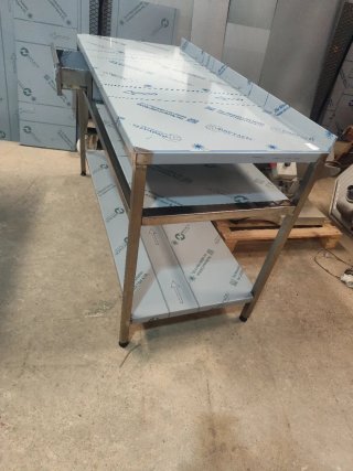 MESA ACERO COCINA INDUSTRIAL  CAJÓN MIRA MI PERFIL