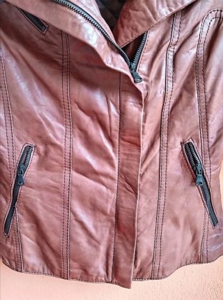 Giacca donna pelle marrone Sexy Woman Tg S