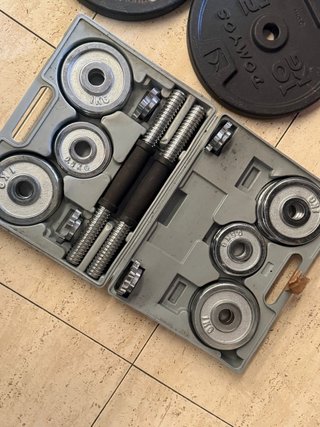 Mancuernas y discos de pesas DOMYOS