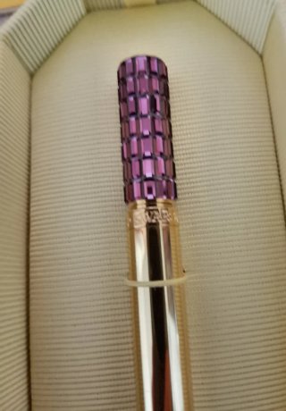 2 Penne Swarovski Oro e Viola