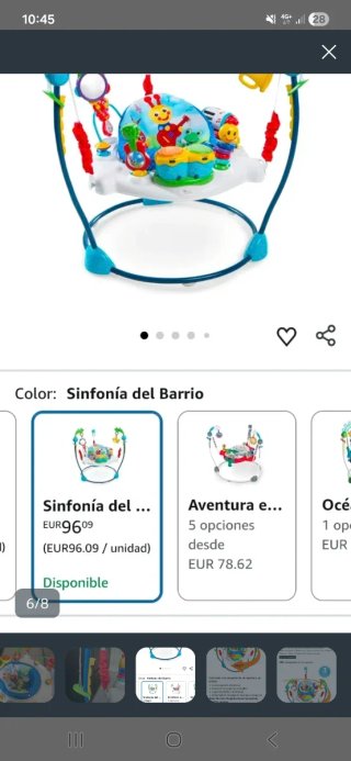 Saltador bebé Baby Einstein