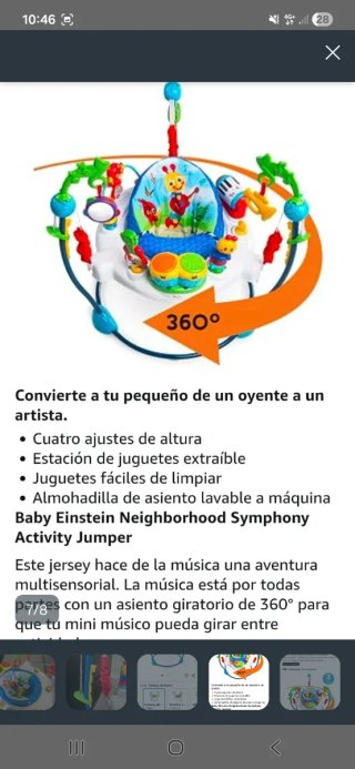 Saltador bebé Baby Einstein