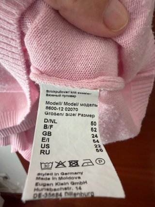 Conjunto rosa de punto