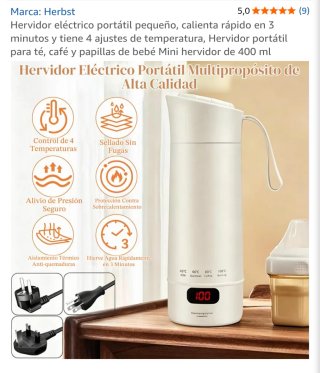 Hervidor de agua portátil