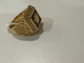 Anillo Versace Oro 18k Negro