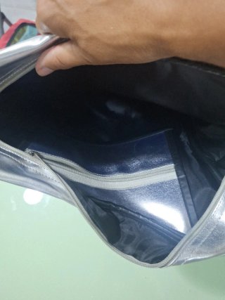 Bolso Guitarra Plata y Dorado