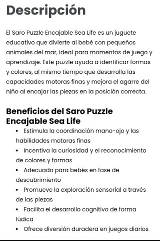 Puzzle Encajable Silicona Animales Marinos