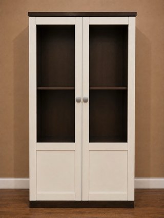 Mueble salón 3 módulos madera oscura