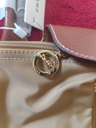 Mala Longchamp Bege e Castanho