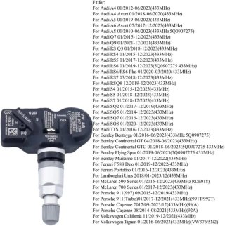 4 Sensores Presión Neumáticos VAG VW AG