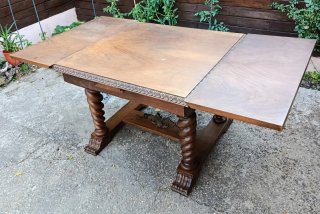 MESA DE MADERA DE NOGAL ANTIGUA