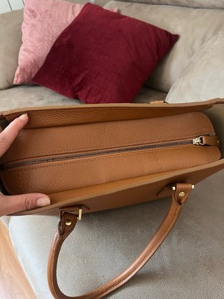 Bolso piel marrón Victorio & Lucchino