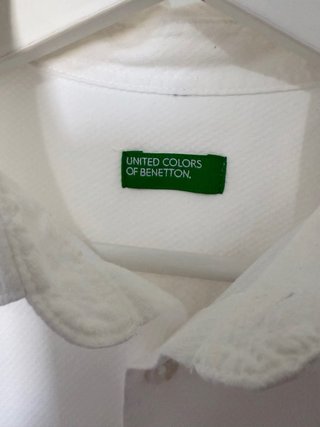 Camicia Benetton bambino/Camisa blanca para niño