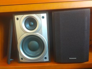 Altavoces Panasonic Plata y Negro