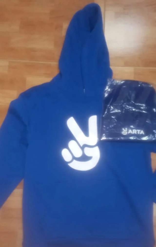 Sudadera azul Arta con gorro 12/14 años