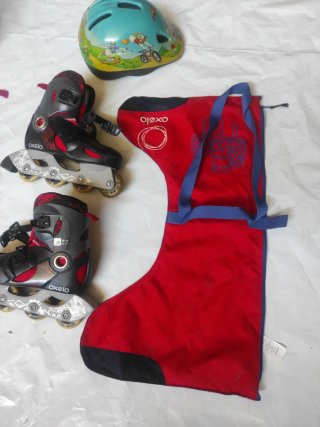 Kit Patines y Casco Infantil Oxelo